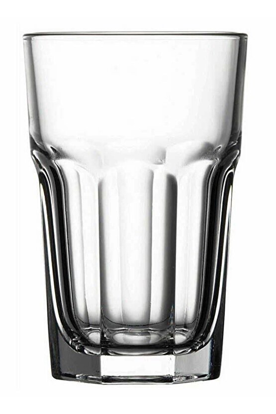 24 Adet Kazablanka Modeli Şeffaf Cam Meyve Suyu Meşrubat Su Bardağı