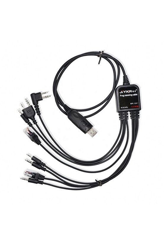 8 In 1 Telsiz Çoklu Usb Programlama Kablosu Seti Uyumlu