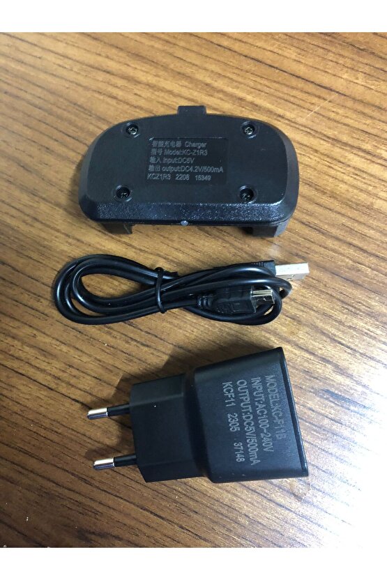 Retevis Şarj Cihazı Adaptörü Kablo Cihaz 3lü Set Uyumlu