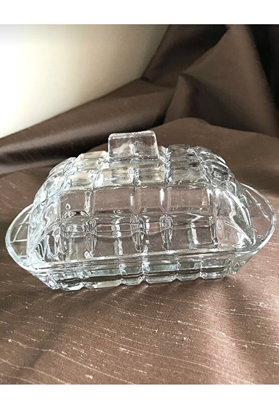 3 Adet Cam Tereyağı Saklama Kabı Kahvaltılık