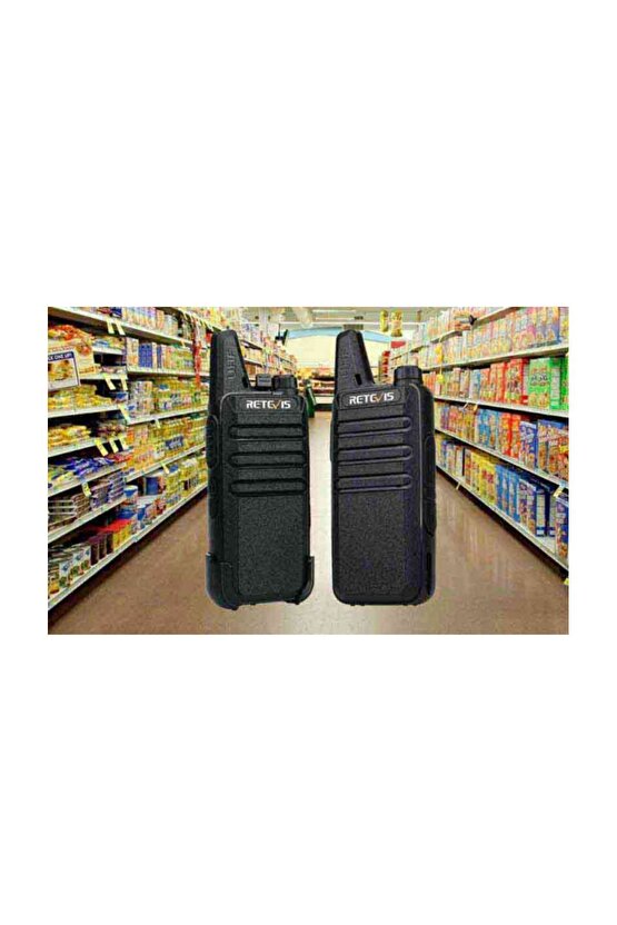 2li Telsiz Lisans Gerektirmez Mini Uzun Menzilli Pmr Iki Yönlü Telsiz (2 PAKET) Rt622