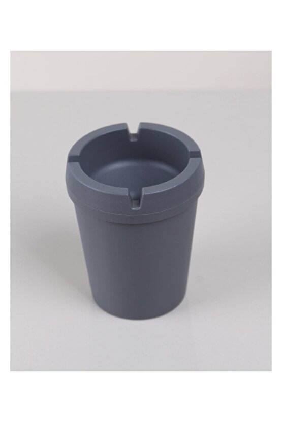 Gri Yuvarlak Kokusuz Silikon Küllük