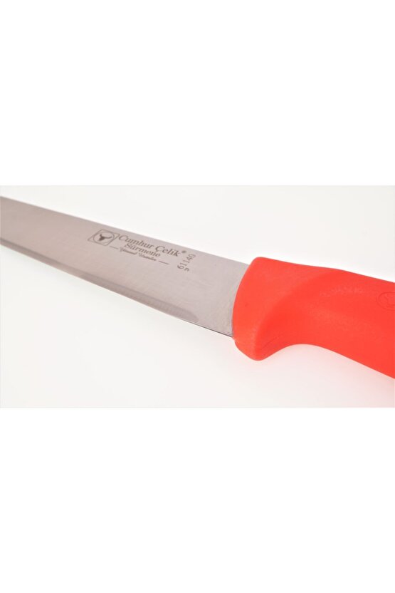 61140 Kırmızı Kaymaz Sap Bıçak