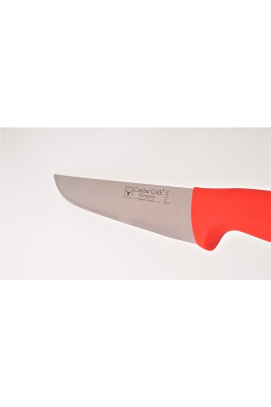 61140 Kırmızı Kaymaz Sap Bıçak