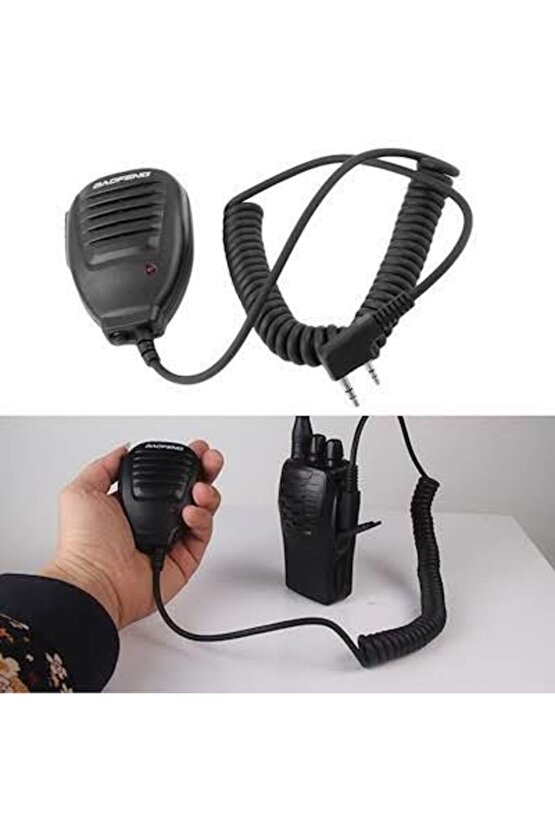 Baofeng Retevis S446 Zastone Wln Teknoben Mars Pmr El Telsizi İçin Yaka Mikrofonu El Maykı