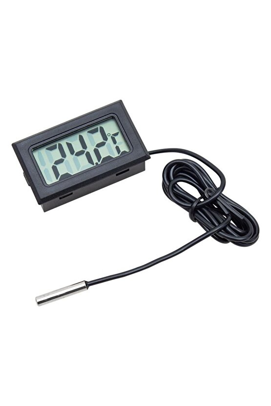 Dijital Problu Termometre Lcd Mutfak Iç Dış Mekan Kuluçka Sıcaklık Ölçer Tpm 10