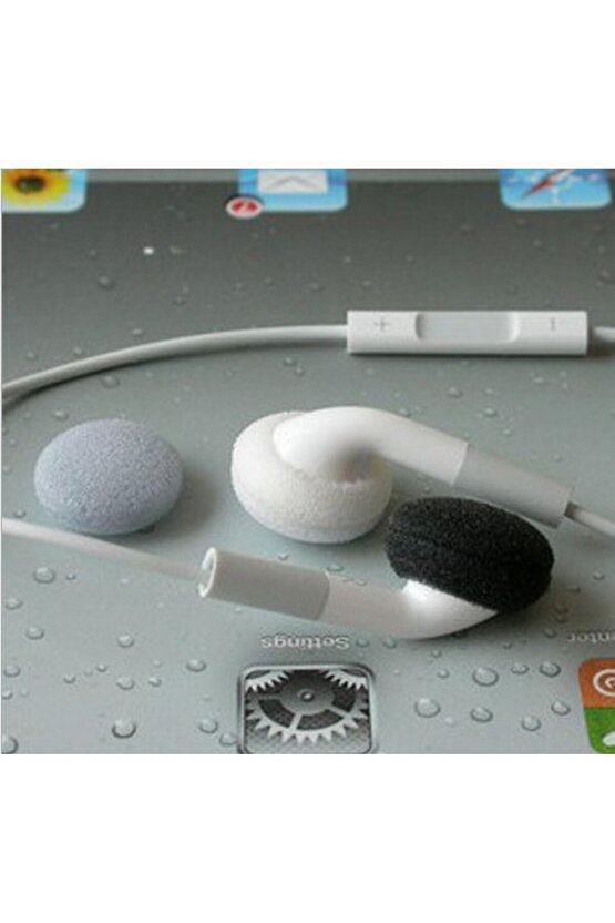 Kulaklık Süngeri, Kulaklık Yastığı 10 Adet (18 mm) - SİYAH