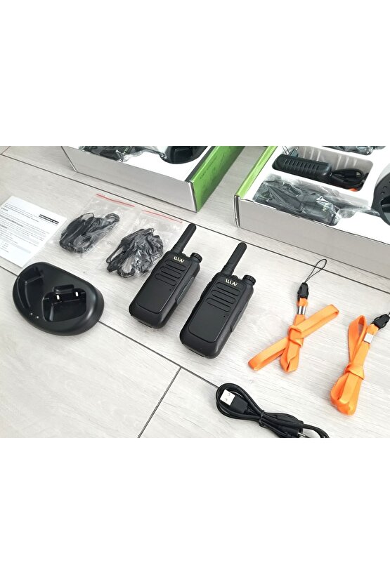 2li Set Pmr Lisanssız Telsiz Wln Mars Zastone Teknoben Retevis Uyumlu Kulaklık Hediyeli