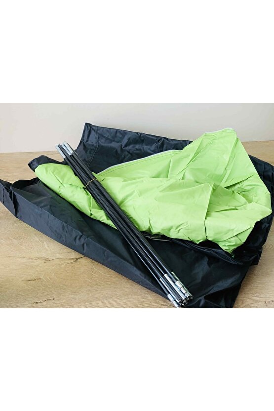 4 Kişilik Ince Yazlık Çadır Ultra Hafif Taşıma Çantasında Yeşil Renkli Kamp Çadırı