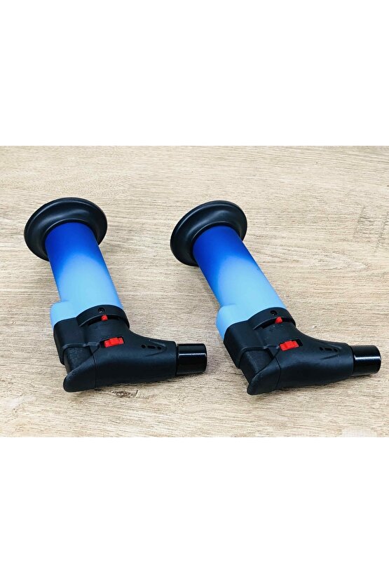 2 Adet 1300 Derece Profesyonel Pürmüz Alev Çakmak Kamp Piknik Şömine Mutfak