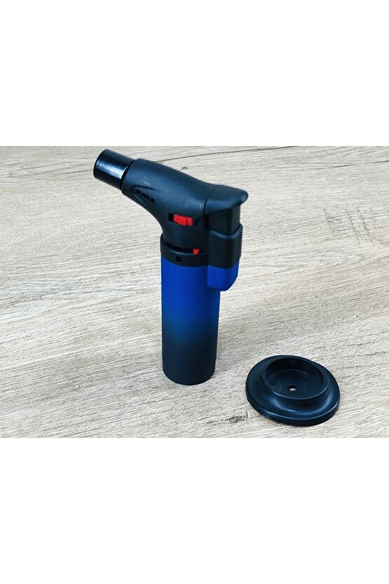 Mavi Alevli Puro Çakmağı Pürmüzlü Jet Alevli Çakmak