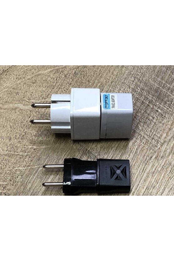 4 Tane Çeşitli Ülkelere Ait Prizleri Dünüştüren Fiş Ucu Seti Türkiye Amerika Ingiltere Arabistan