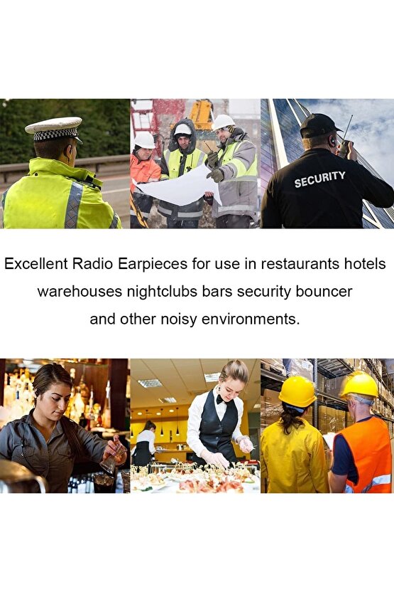 Kulak Içi Spiral Akustik Şeffaf Telsiz Kulaklığı Motorola Hyt Hytera El Telsizlerine Uyumlu