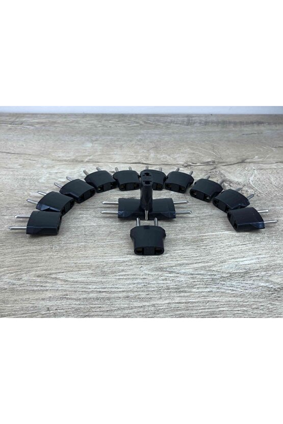 14 Adet Amerika Uçlu Prizlerini Türkiye Uçlu Pirize Çevirien Dönüştürücü Adaptör Yerli Üretim