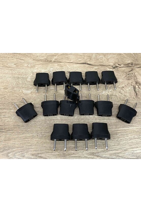 15 Tane Amerikan Fişini Türk Fişine Çevirici Adaptör Türkiye Elektrik Priz Dönüştürücü 6a 250v