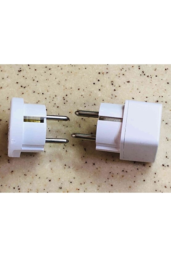 2 Farklı Tip Ingiliz Singapur Hong Kong Prizini Türk Pirizine Çevirici Plastik Topraklı Adaptör