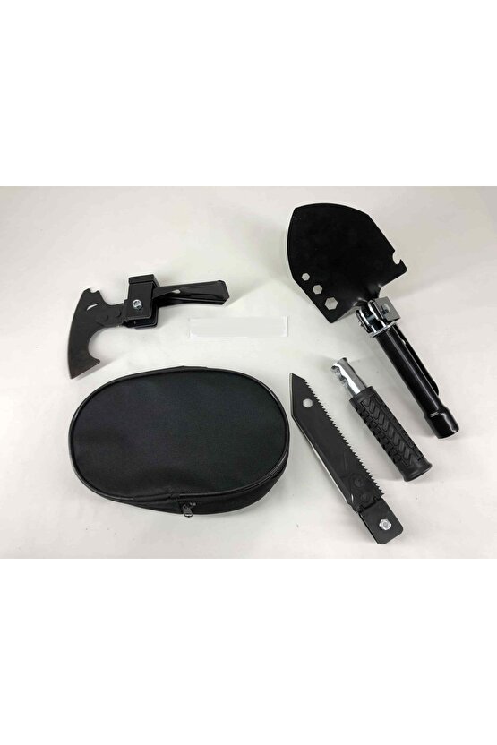 Türk Malı Karbon Karartma Çelik Bahçe Kamp Karavan Minik Kürek Çapa Testere El Aletleri Seti