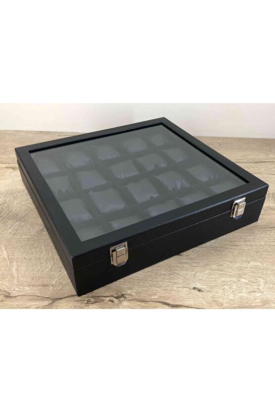 Özel Yerli Üretim Ahşap Kasa Deri Kaplama Kol Saatleri Için Takı Kolye Kutusu