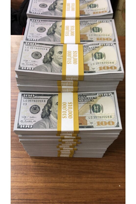 Muhteşem Görünümlü Çil Çil Amerikan Dolarları 30 Deste 100 Dolar