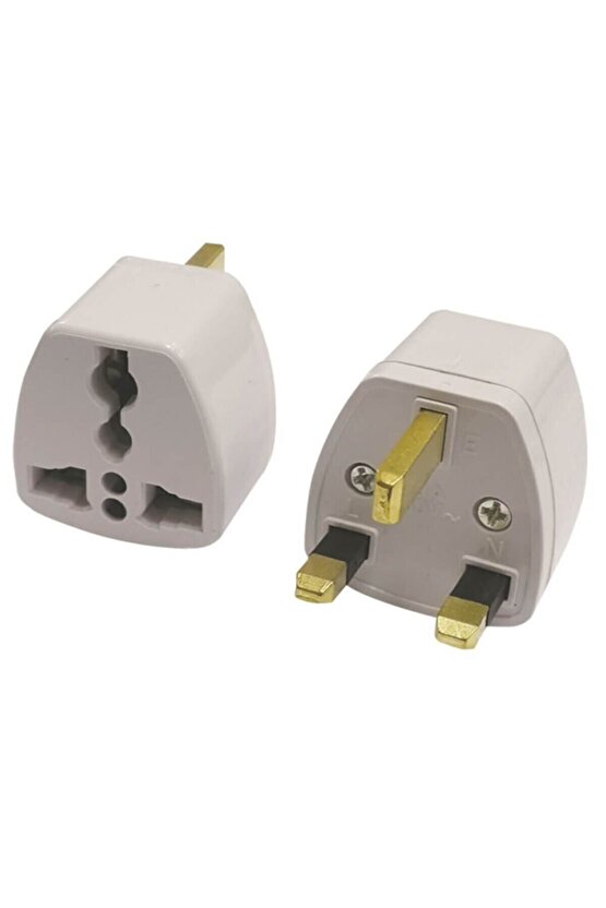 Üniversal Uluslararası Elektrik Prizi Dönüştürücü Seyahat Adaptörü Ingiliz Fiş Ucu Çevirici