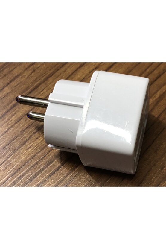 Kaliteli Amerikan America Priz Tipini Türk Ucuna Çevirmek Için Kare Tip Dönüştürücü Beyaz Piriz