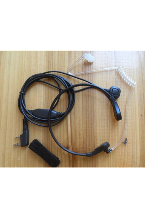 Baofeng Uv-5r Uv-5re Uv-5ra Wouxun Kenwood Tyt Wln Teknoben Şeffaf Akustik Boaz Kulaklık Seti Uyumlu