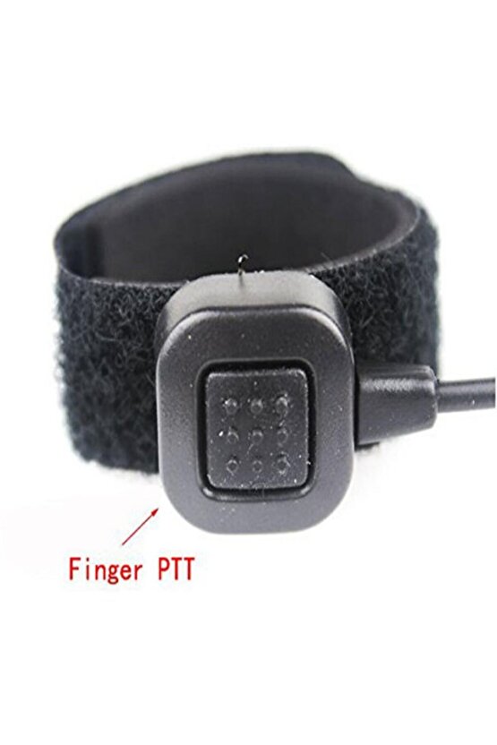 Pmr El Telsizleri Için Boyun Gırtlak Boğazdan Konuşmalı Akustik Tüp Kulaklık Mikrofon Seti