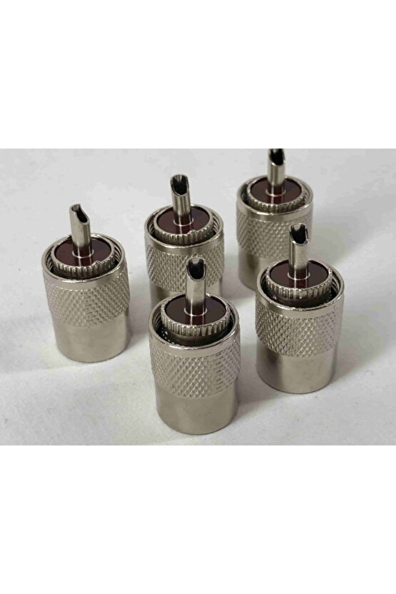 2 Adet Sırtel Santiago Midland Halkbandı Mobil Anten İçin Pl-259 Uhf Metal Konnektör Rg-58