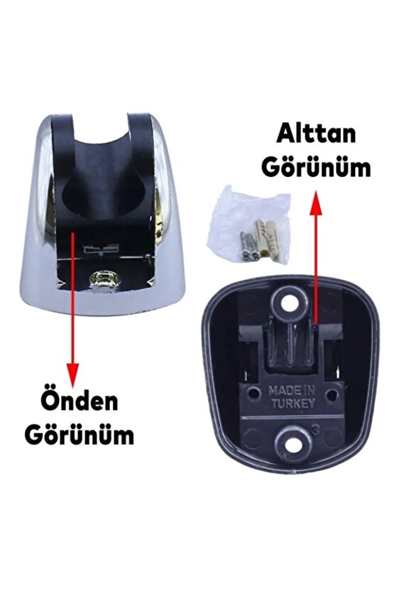 Kare Duş Seti 3’lü – Duş Başlığı, Hortum ve Montaj Aparatı | Kolay Kurulum & Paslanmaz