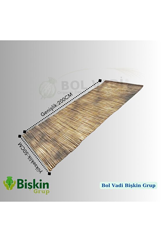 50CM X 2Metre Eber Gölü Kamışlarla Hasır Bambu Kamış Çit Gölgelik , Bahçe Çiti