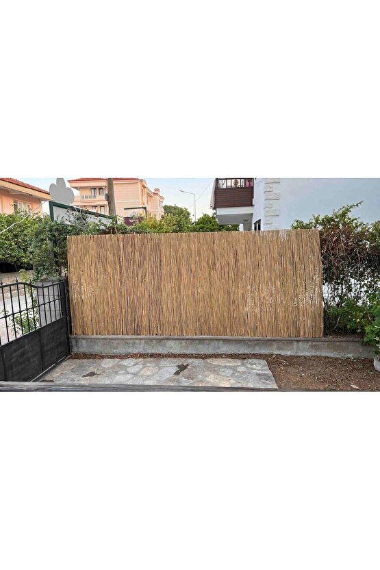 Doğal kamış hasır 2x2 metre doğal bambu çit,balkon çiti,gögelik