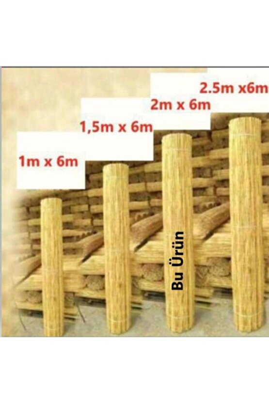 Kamış Kamış Hasır 2 Metre Eni 6 Metre Uzunlugu