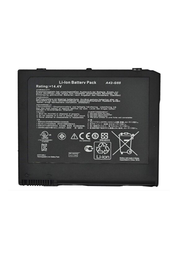 Asus G55V, G55Vw, A42-G55 Notebook Bataryası, Laptop Pili  RASL-103