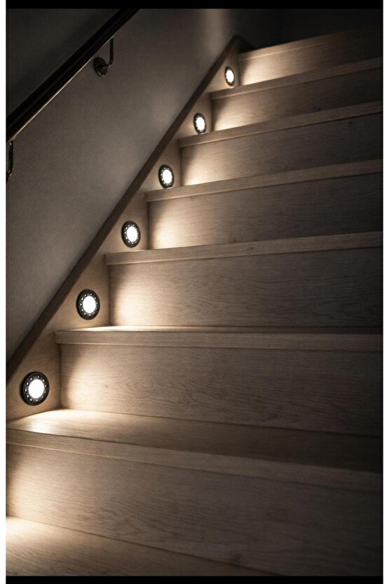 3 Işık Modlu, Ayarlı Yaylı, Sıva Altı 9 Watt Led Spot, Tavan ve Merdiven Modern Tasarım Spot Lamba