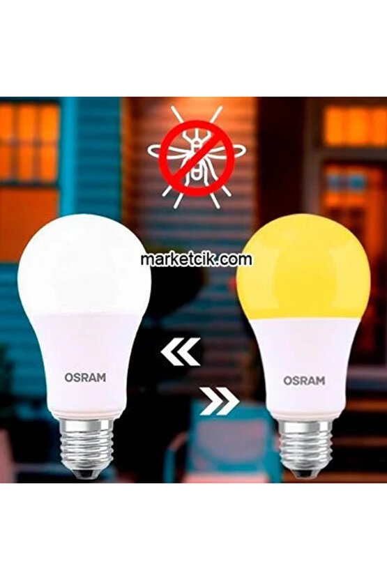 2 Adet Sivri ve Kara Sinek Kovucu, Çok Kaliteli 8 W. Led Ampul İki Fonksiyonlu Sinek Savar Led Ampul