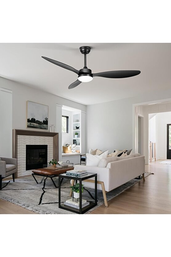 40 Watt, 3 Işık Modlu, 6 Kademeli, Kumandalı, Çok Şık ve Kaliteli Tavan Vantilatörü Ledli Vantilatör