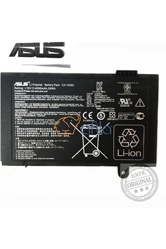 Asus 0B200-00390000,0B200-00390100 Notebook Bataryası Pili (Orjinal Asus Marka)