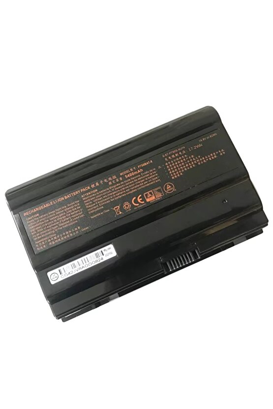 Clevo, Monster P775DM, P775DM-G Notebook Bataryası, Laptop Pili