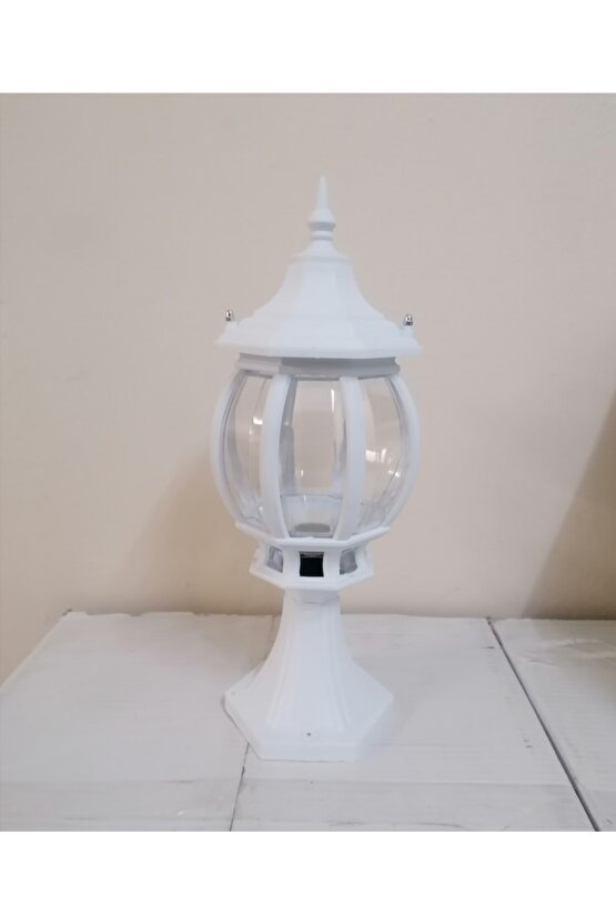 Sekizgen Dış Mekan Armatür Seti, Beyaz Kasa, Şık ve Dayanıklı Tasarım