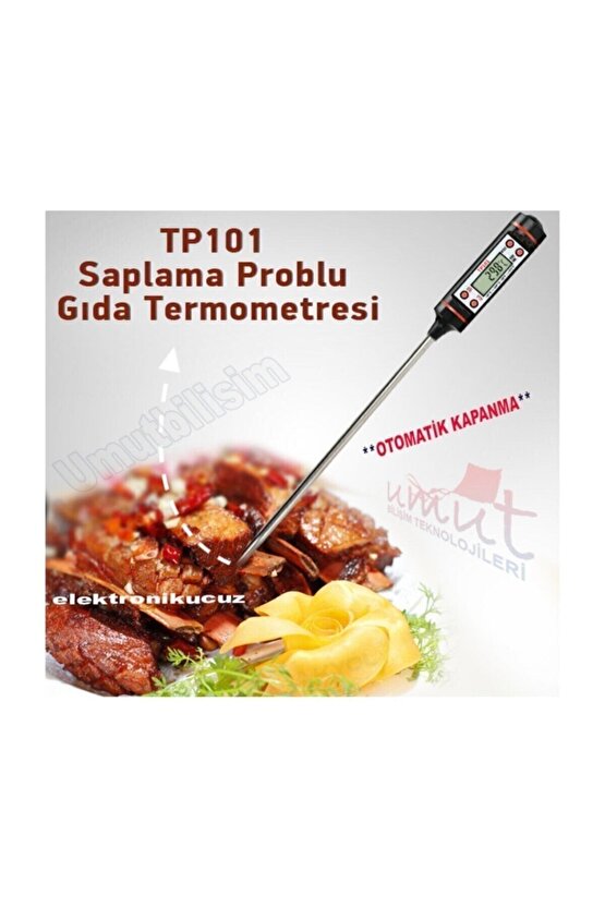 Tp-101 Sıvı Çubuk Termometre Gıda Yiyecek Içecek Sıcaklık Ölçer Daldırın Açın Ölçsün - Termometreler