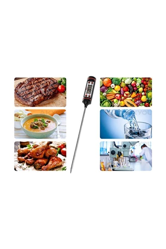 Tp-101  Tp101 Lcd Ekranlı Dijital Arac Klima Sıcaklık Dedektörü Su Süt Yogurt Sıvı Sıcaklık Ölçer