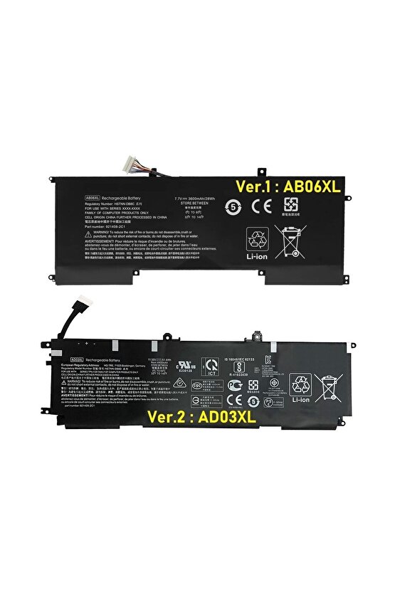 Hp envy 13-AD, 13T-AD AD03XL Bataryası - Pili  Ver.2