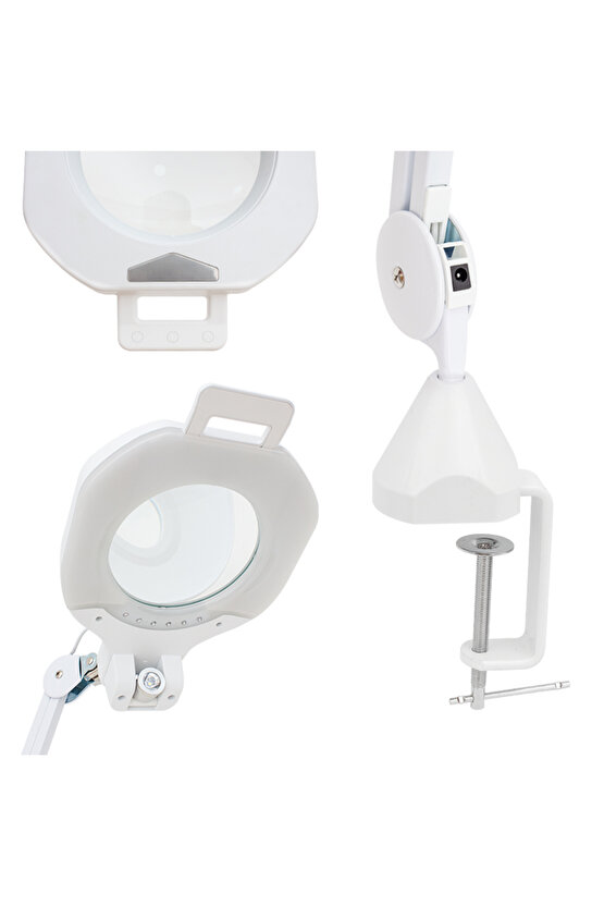 POWERMASTER 138MM LENS MERCEKLİ 81+1 LEDLİ 3 DIOPTER AKROBAT BÜYÜTEÇ MASA LAMBASI