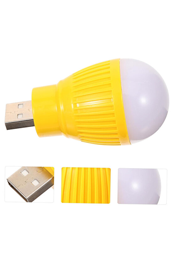 USB BEYAZ GECE LAMBASI MİNİ AMPUL AYDINLATMA (5248)