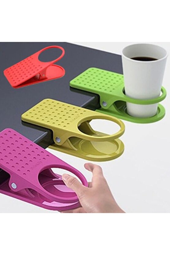 Masa Kenarı Bardaklık Tutucu Bardak Tutacağı Kıskaçlı Drink Clip