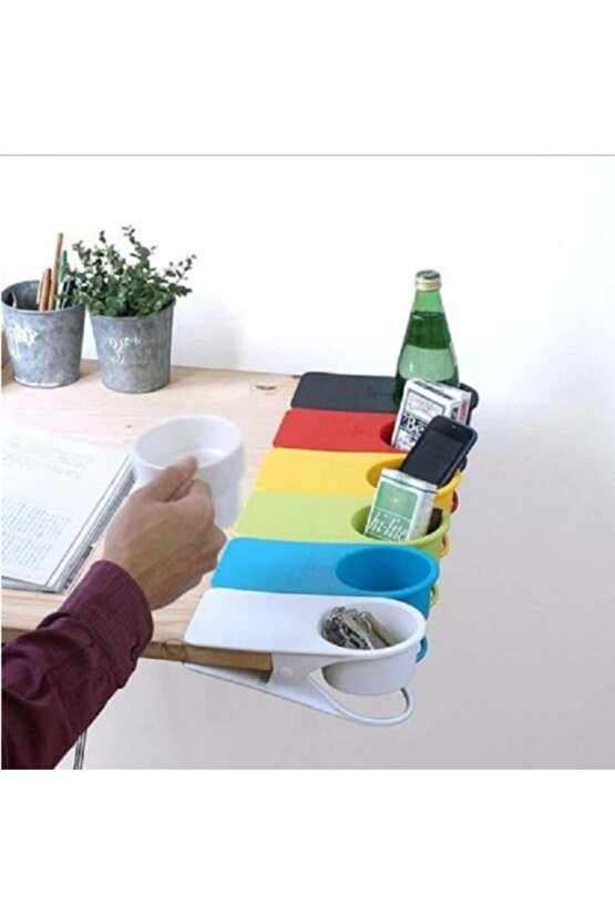 Masa Kenarı Bardaklık Tutucu Bardak Tutacağı Kıskaçlı Drink Clip