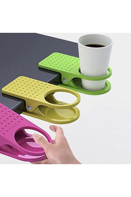 Masa Kenarı Bardaklık Tutucu Bardak Tutacağı Kıskaçlı Drink Clip
