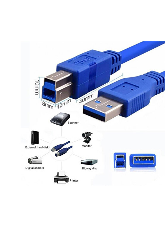 Usb 3.0 yeni nesil 3D Yazıcı Printer hdd dock için usb Kablosu Type-A Type-B