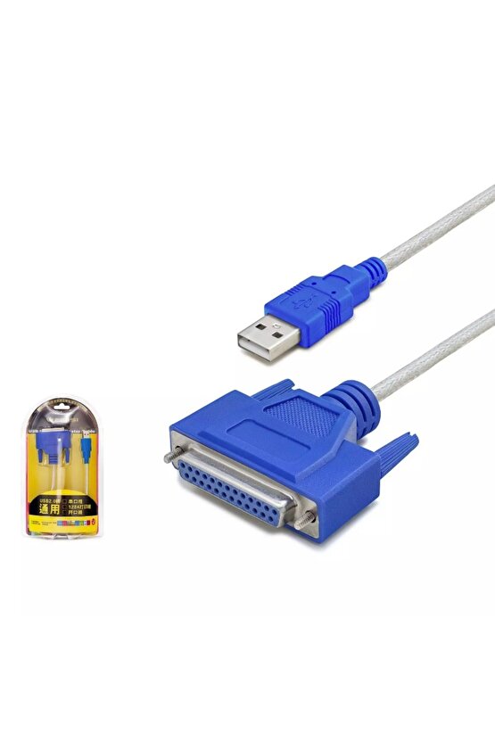 HDX7531 USB PARALEL LPT Printer KABLO SİYAH 1.5m (Usb To Lpt Çevirici)
