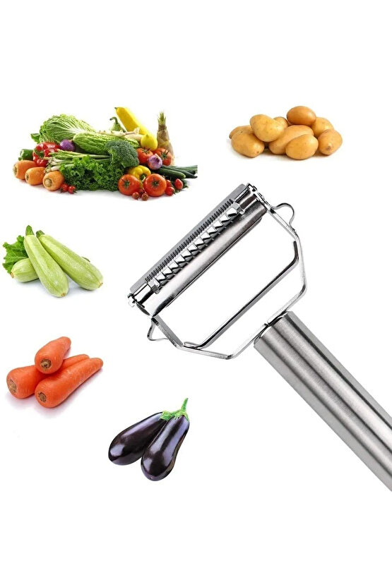 SN-26033 2 İn 1 Sebze-Meyve Kabuk Soyucu Çok Renkli CN